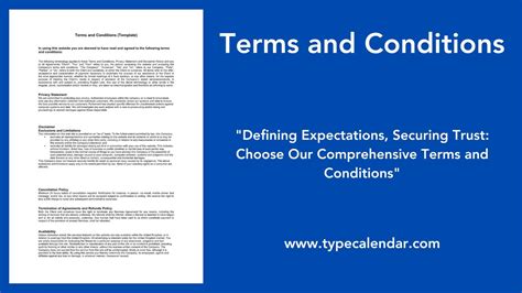 Terms and Condition .